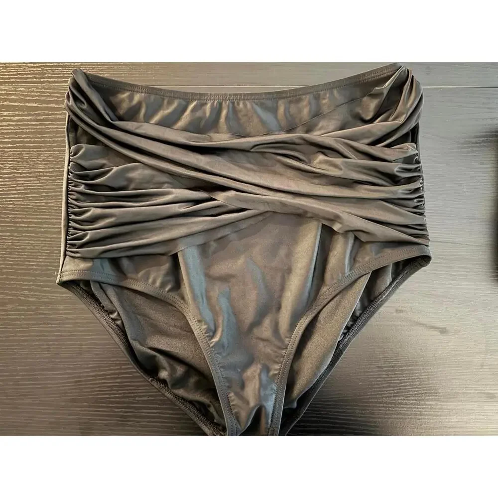 Women's Bathing Suit Swimsuit High Waist Bikini Bottoms - Size 14 - Picture 2 of 7